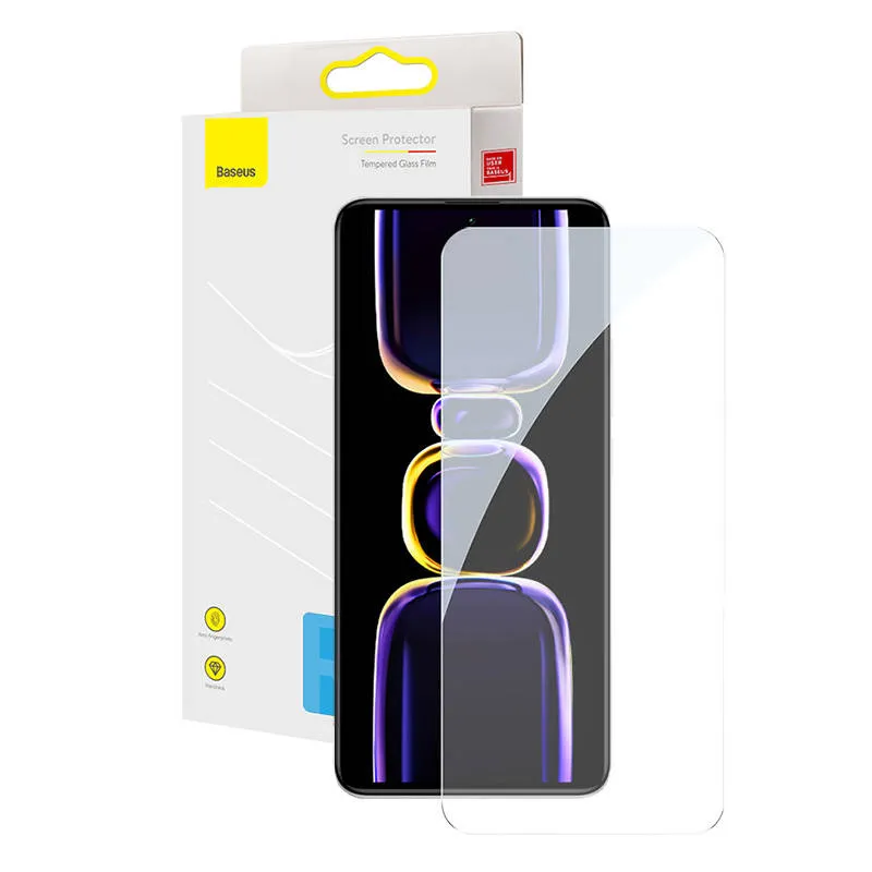 Szkło Hartowane BASEUS Do Redmi K60/K60 Pro - Przezroczyste