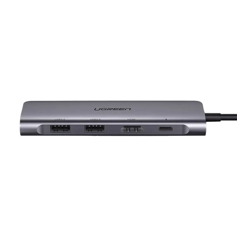 Hub UGREEN CM195 6-PORTOWY USB-C HDMI 5GBPS - Szary