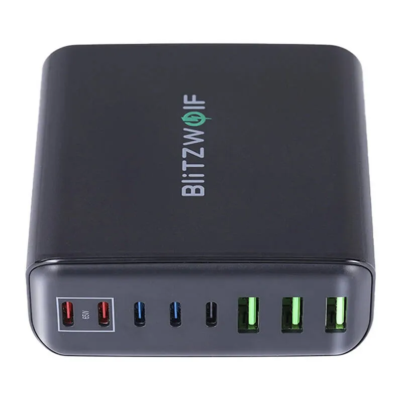 Ładowarka Sieciowa BLITZWOLF BW-S26 250W 8 Portów - Czarna