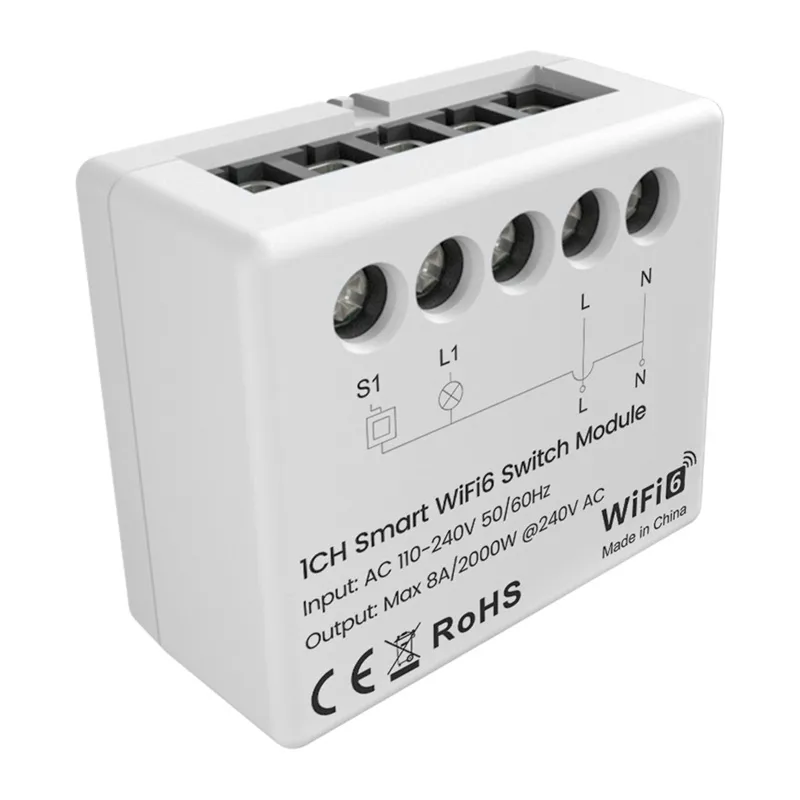 Moduł Inteligentnego Przełącznika AVATTO WSM20-W1 Wi-Fi - Biały