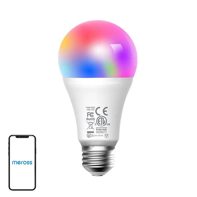Żarówka Inteligentna MEROSS MSL120 Wi-Fi E27 810 Lm - RGBW
