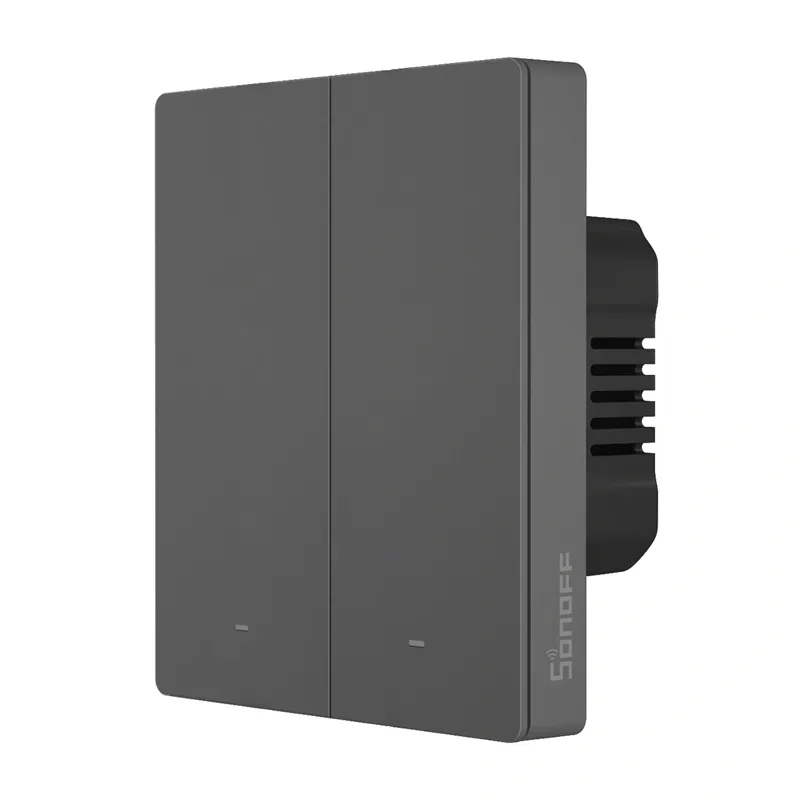 Włącznik Światła SONOFF M5-2C-80 2-KANAŁOWY Wi-Fi - Grafitowy
