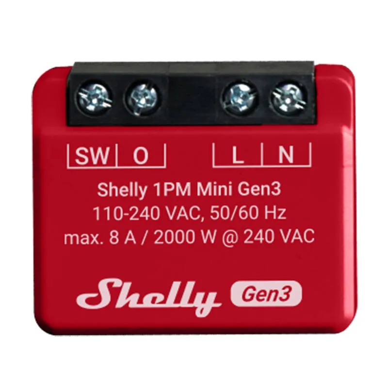 Przekaźnik Wi-Fi SHELLY 1PM Mini GEN3 Bluetooth - Inteligentny Sterownik