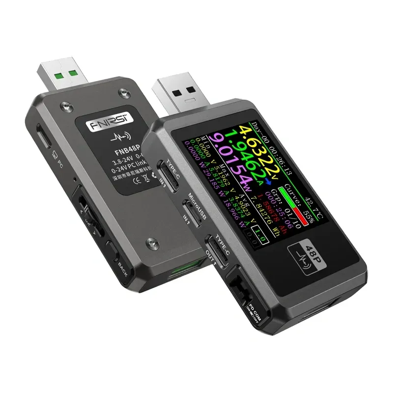 Tester Portu USB FNIRSI FNB48P Do 6,5A - Czarny