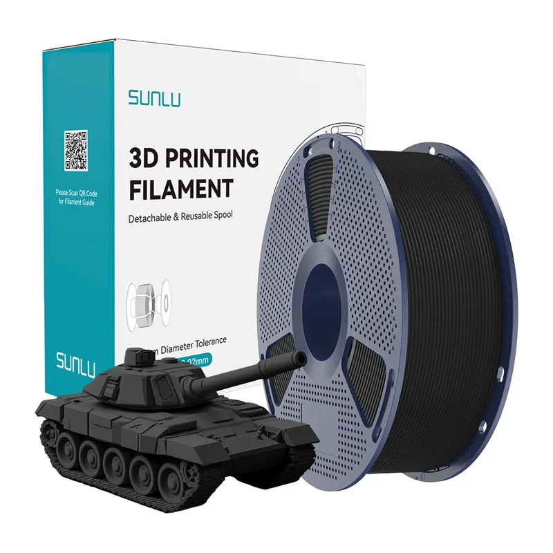 Filament SUNLU PLA+ High-Speed 1.75mm 1kg - Czarny