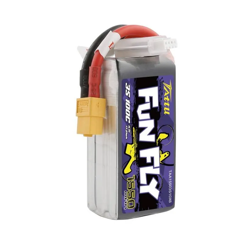 Akumulator TATTU Funfly 1550mAh 11,1V 3S1P Do Dronów Wyścigowych