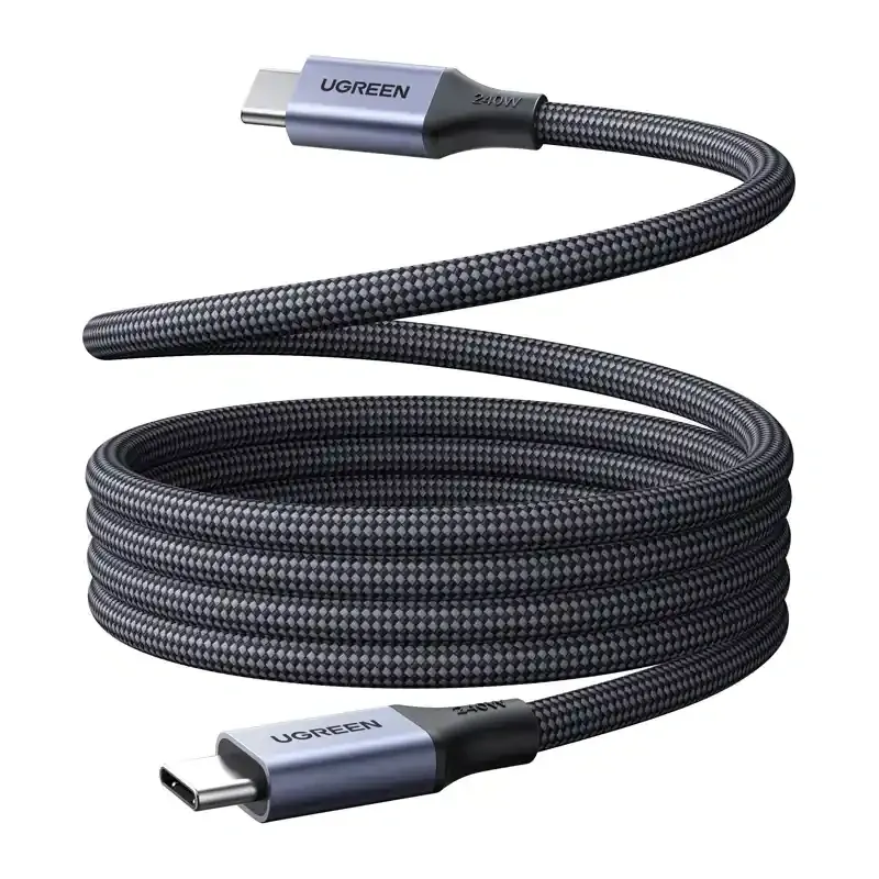 Kabel USB-C UGREEN L537 PD 240W 0.5m - Szary