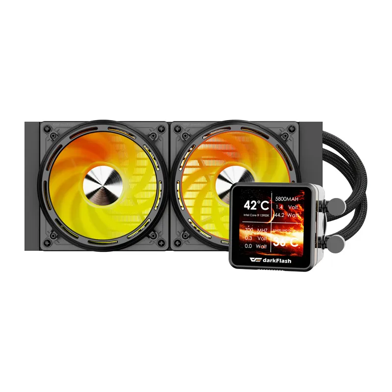 Chłodzenie Wodne DARKFLASH DE240 240mm ARGB - Czarne
