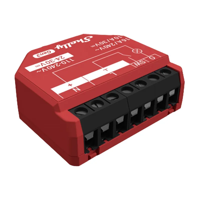 Zestaw 4 Sterowników SHELLY 1PM GEN3 Wi-Fi Bluetooth