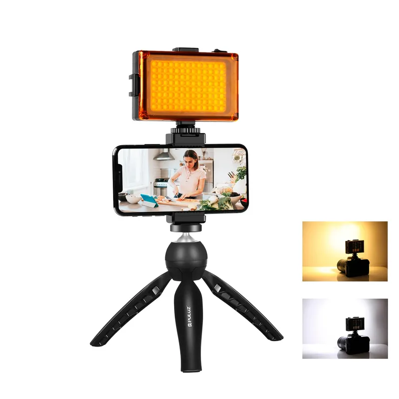 Statyw Do Nagrywania PULUZ PKT3131B Z Lampą LED - Czarny