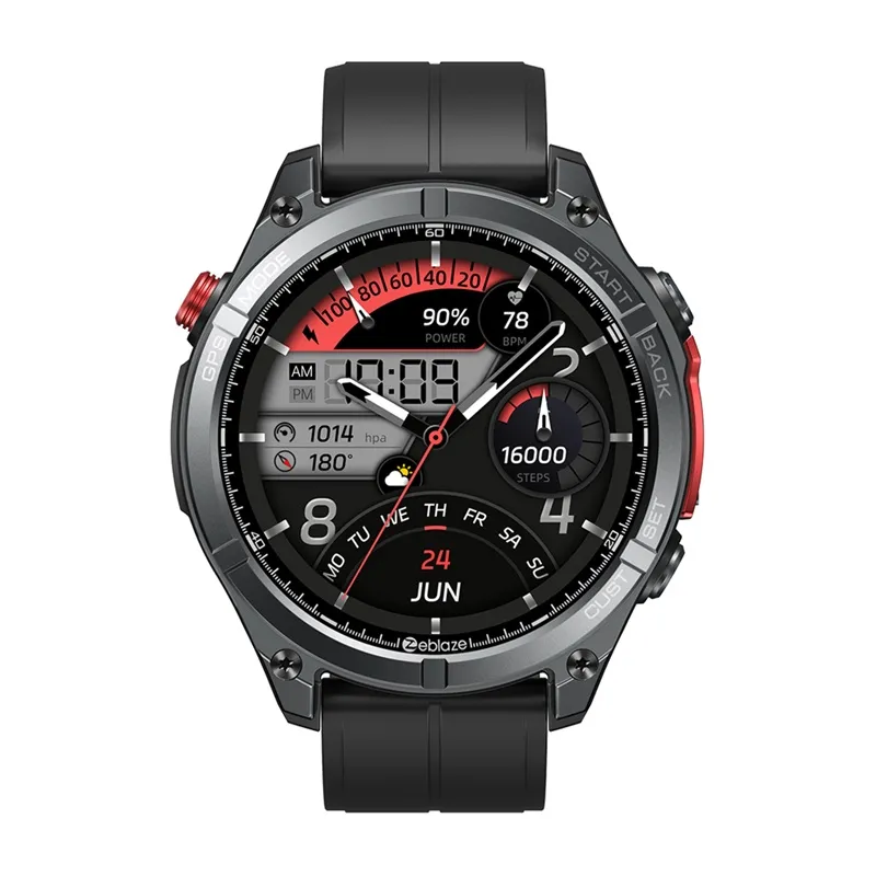 Smartwatch ZEBLAZE Stratos 4 500mAh AMOLED Always On - Czarny