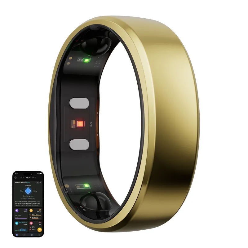 Smartring RINGCONN Gen 2 Rozmiar 10 Monitor Snu I Stresu - Złoty