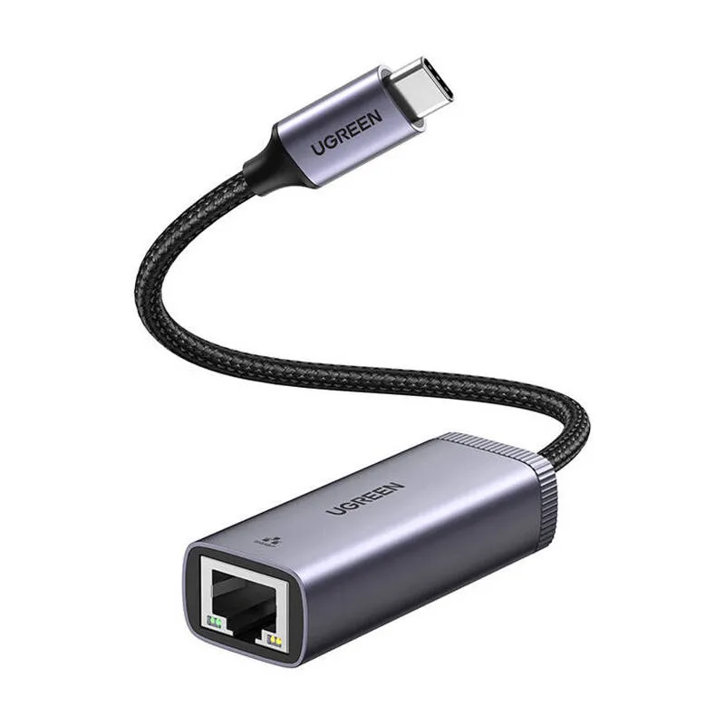 Adapter Sieciowy UGREEN CM483 USB-C-RJ45 1000 Mbps - Szary