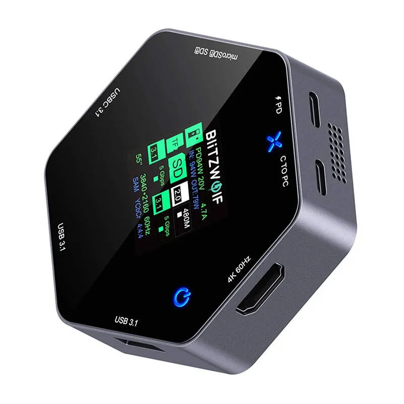 Stacja Dokująca USB-C BLITZWOLF BW-TH16 8w1 100W
