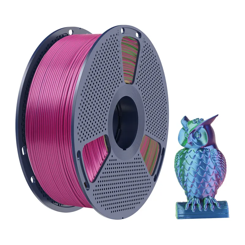 Filament SUNLU PLA+ Silk Tri-Color 1.75mm 1kg (Niebiesko-Zielono-Fioletowy)