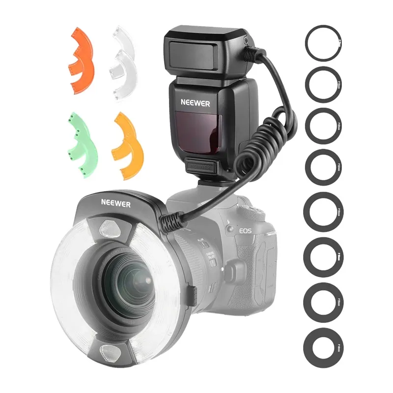Lampa Błyskowa Pierścieniowa NEEWER RF1-C 76WS