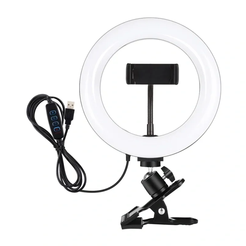 Lampa Pierścieniowa PULUZ 20 cm LED Do Vlogowania USB - Czarna