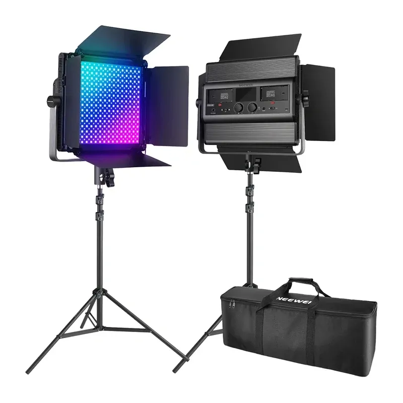 Zestaw 2 Lamp LED NEEWER RGB1200 60W V4 - Statyw