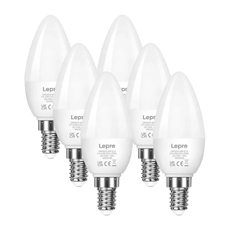 Żarówka LED LEPRO E14 Świeczka 4,2W 470LM 2700K - Ciepła