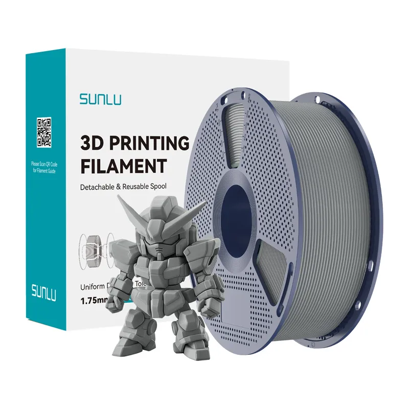 Filament SUNLU PLA+ 2.0 1.75mm 1kg Do Druku 3D - Szary