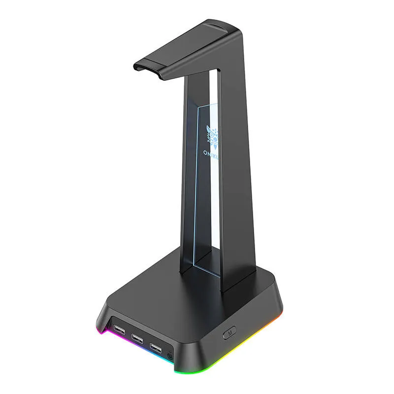 Stojak Na Słuchawki ONIKUMA ST-2 Z Portami USB I Oświetleniem RGB - Czarny