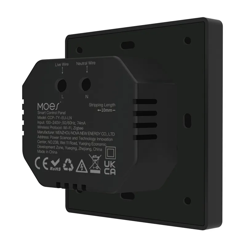 Panel Sterowania MOES CCP-TY-LN Wi-Fi/ZigBee LCD 4 Cale