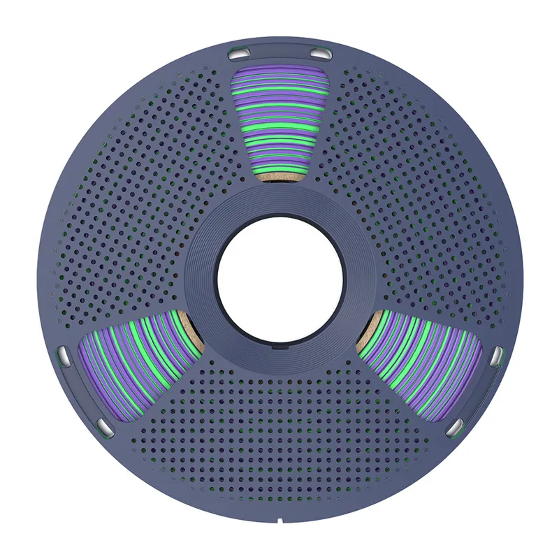 Filament SUNLU PLA+ Silk Dual Color 1.75mm 1kg (Zielono-Fioletowy)