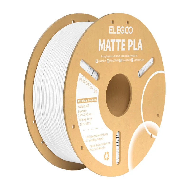 Filament ELEGOO PLA Matte 1 kg Do Druku 3D - Biały