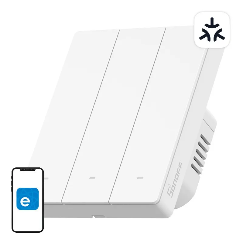 Przełącznik Ścienny SONOFF M5-3C-80W Wi-Fi Matter 3-KANAŁOWY