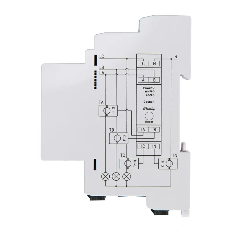 Miernik Energii SHELLY PRO 3EM 120A WIFI/Bluetooth/Matter