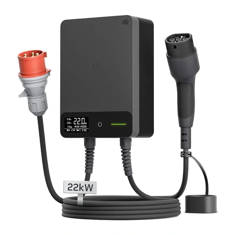 Ścienna Ładowarka Samochodowa DÉ Wallbox 22kW 15 m