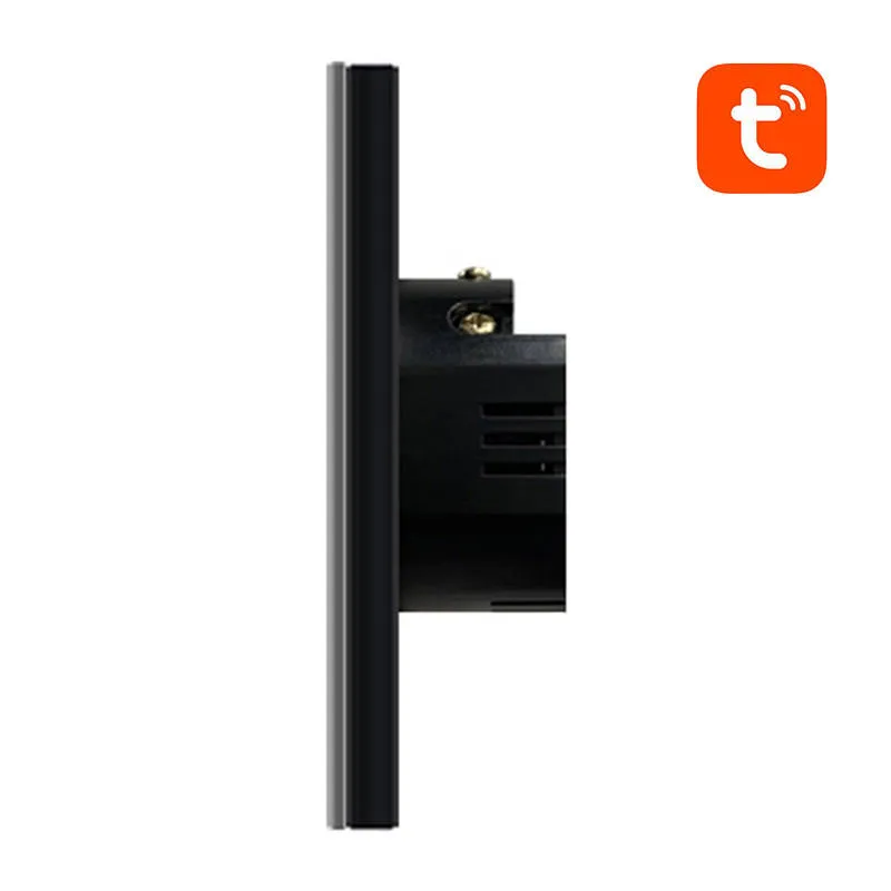 Włącznik Światła AVATTO TS02-EU-B2 Wi-Fi 2-PRZYCISKI - Czarny