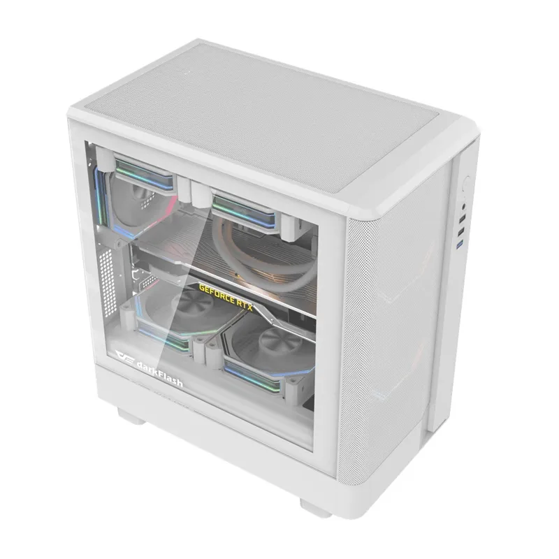 Obudowa Komputerowa DARKFLASH DB330M Mesh Kompaktowa - Biała
