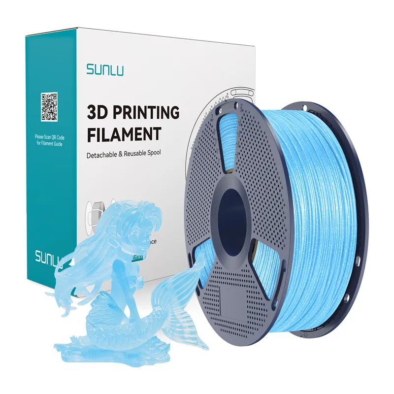 Filament SUNLU PLA 1.75mm 1kg - Błyszczący Niebieski