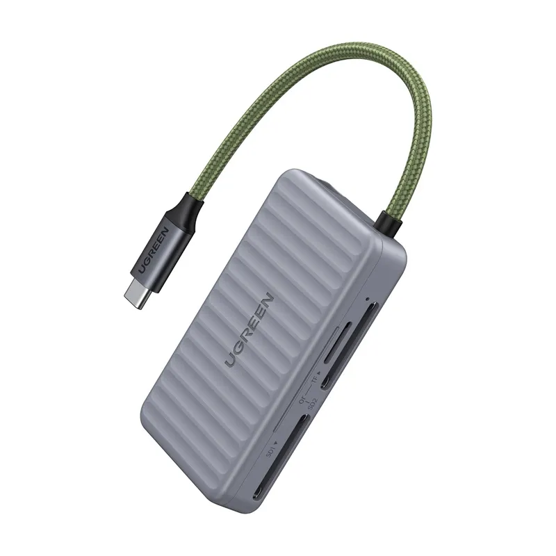 Czytnik Kart UGREEN CM868 USB-C 2XSD 1XTF 170MB/S - Szary