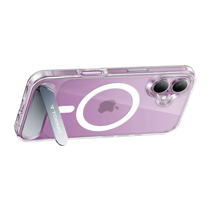 Etui TORRAS Pstand Series Do IPhone 16 - Przezroczyste