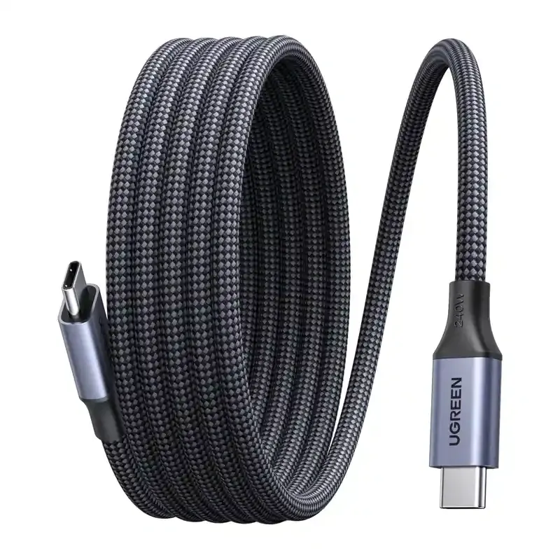 Kabel USB-C UGREEN L537 PD 240W 0.5m - Szary