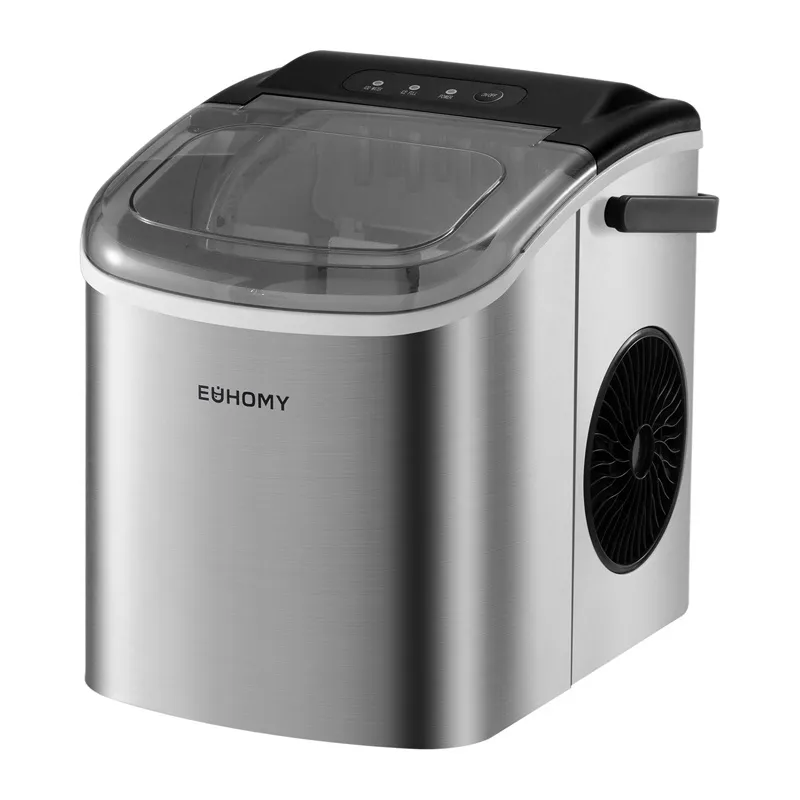 Kostkarka Do Lodu EUHOMY IM001 1,2l 12kg Dziennie - Srebrna