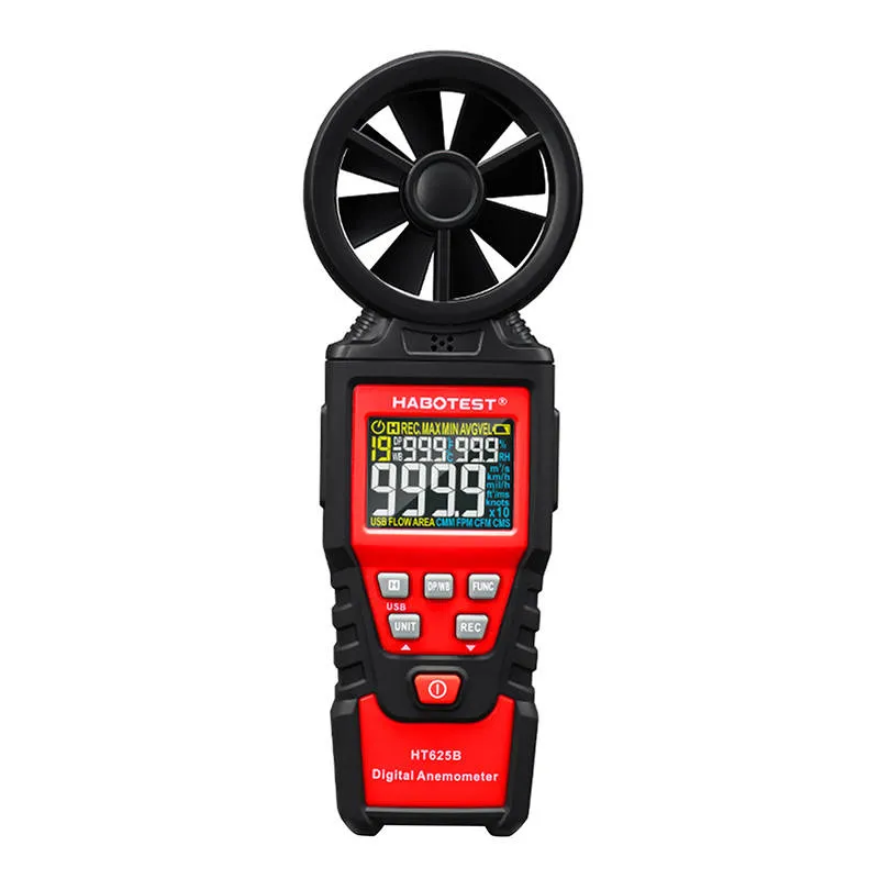 Anemometr HABOTEST HT625B USB Do Pomiaru Prędkości Powietrza