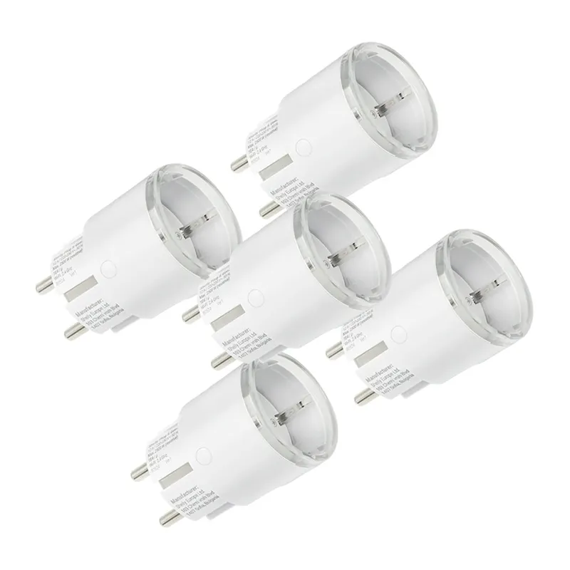 Gniazdko Inteligentne SHELLY Plug S MTR GEN3 12A 5 szt. - Białe