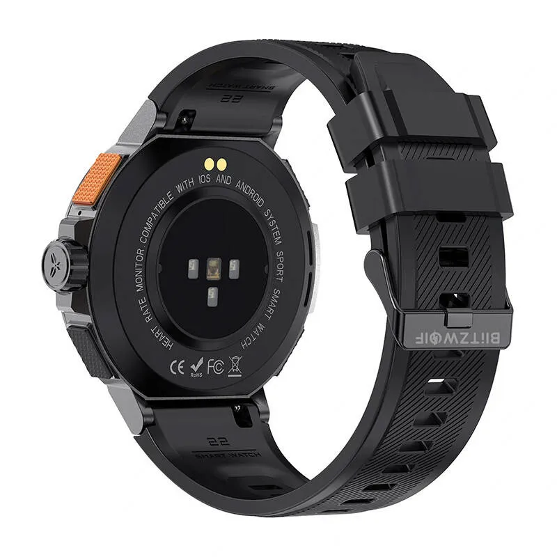 Smartwatch BLITZWOLF BW-AT5 Z Pulsoksymetrem I Pomiarem Ciśnienia - Czarny