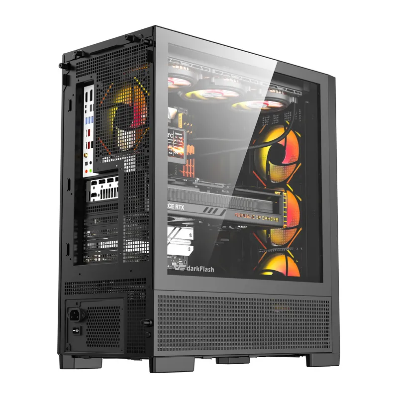 Obudowa Komputerowa DARKFLASH AIRNOVA Z 3 Wentylatorami - Czarna