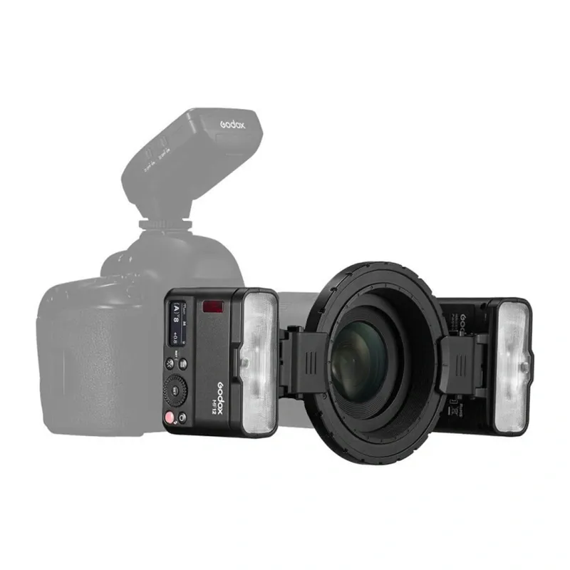 Lampa Błyskowa Makro GODOX MF12-K2 12WS - Zestaw