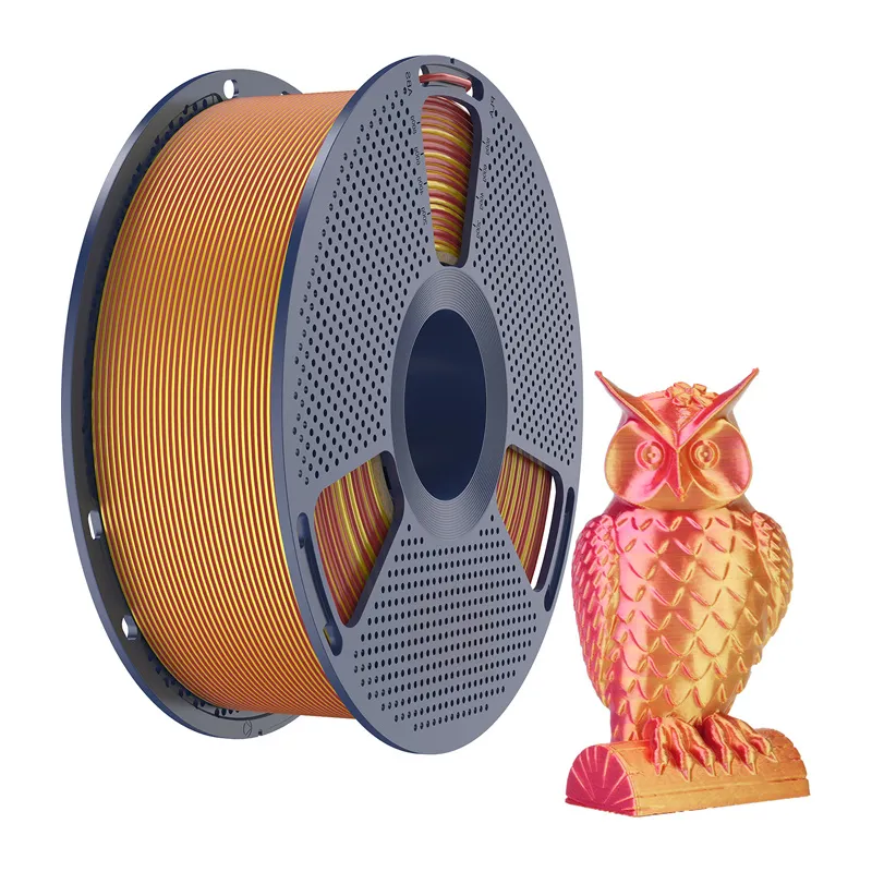 Filament SUNLU PLA+ Silk Dual Color 1.75mm 1kg - Czerwono-Złoty