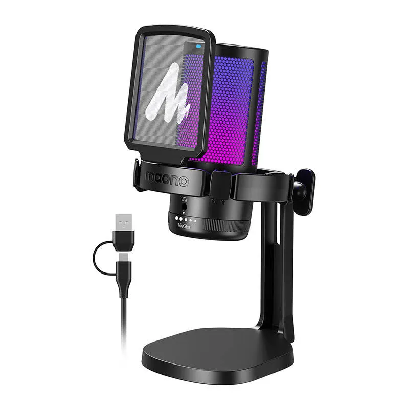Mikrofon Gamingowy MAONO DGM20 Pojemnościowy USB - Czarny
