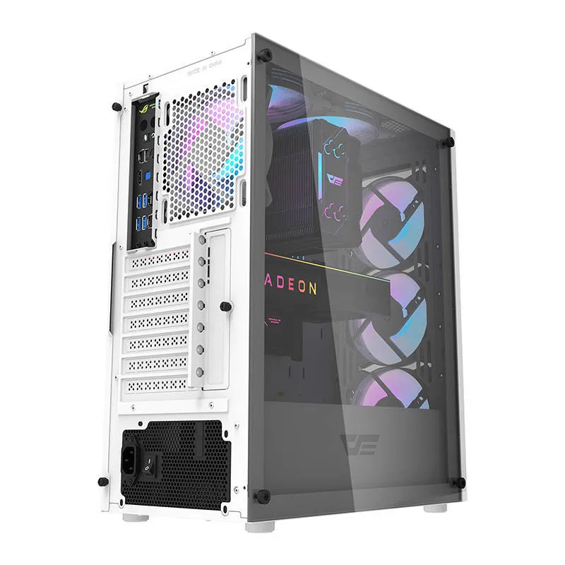 Obudowa Komputerowa DARKFLASH DK352 Plus Middle Tower ATX - Czarno-Biała