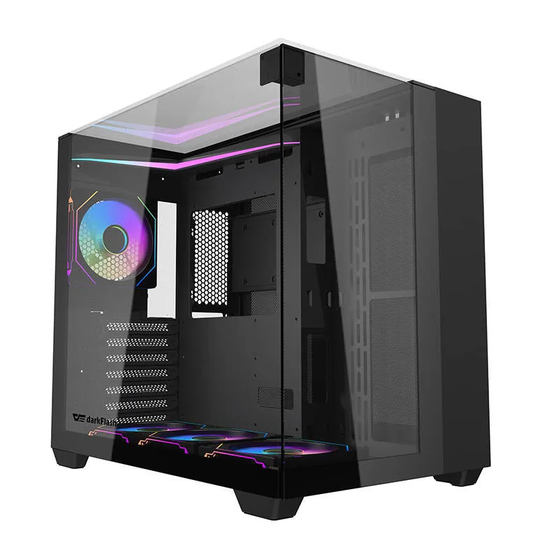 Obudowa Komputerowa DARKFLASH TH285 ATX + 4 Wentylatory - Czarna
