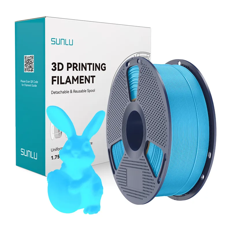 Filament SUNLU PLA Glow In The Dark 1.75mm 1kg (Niebieski)