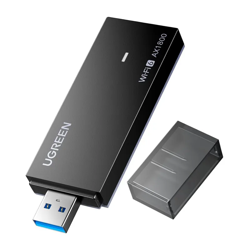 Karta Sieciowa USB UGREEN CM499 Wi-Fi 6 AX1800 - Czarna