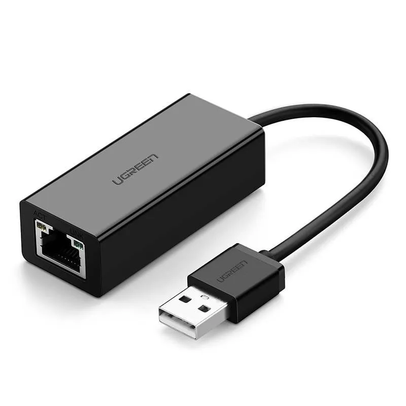 Adapter Sieciowy UGREEN CR110 USB-A Do RJ45 10/100MBPS - Czarny